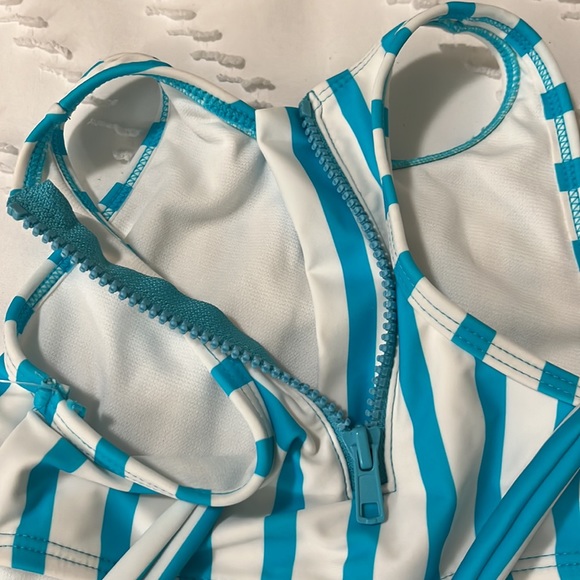 🌞 New Arizona Jean Co One Piece Bathing Suit Size 6/6x - Picture 8 of 9